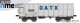 NME Nürnberger Modell-Eisenbahn 545602, EAN 4251921804567: H0 DC Offener Güterwagen Eamnos 11,3m GATX, lichtgrau, geänd. Wag.nr. VI