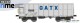 NME Nürnberger Modell-Eisenbahn 545603, EAN 4251921804574: H0 DC Offener Güterwagen Eamnos 11,3m GATX, lichtgrau, geänd. Wag.nr. VI