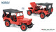 Norev 189014, EAN 3551091890140: 1:18 Willys Jeep 1942 rot