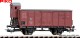 Piko 24503, EAN 4015615245032: H0 DC Gedeckter Güterwagen KPEV mit Bremserhaus I