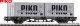 Piko 27709, EAN 4015615277095: H0 DC Containerwagen mit 2x20´ VEB PIKO DR VI