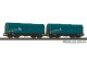 Piko 28304, EAN 4015615283041: H0 DC 2er Set Teleskophaubenwagen mit Y-Drehgestellen CH-SBB C VI