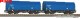 Piko 28307, EAN 4015615283072: H0 DC 2er Set Teleskophaubenwagen VTG VI
