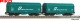 Piko 28345, EAN 4015615283454: H0 DC 2er Set Schiebeplanenwagen FS