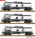 Piko 37863, EAN 4015615378631: G 3er Set Chemiekesselwagen VTG VI
