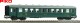 Piko 53285, EAN 4015615532859: H0 DC Schürzeneilzugwagen Balm 2. Klasse CSD III