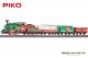 Piko 57081, EAN 4015615570813: H0 DC Start-Set mit Bettung Weihnachtszug Dampflok mit Tender