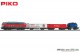 Piko 57154, EAN 4015615571544: H0 DC analog Start-Set mit Bettung BR 218 DB Cargo mit 3 Güterwagen