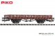 Piko 57701, EAN 4015615577010: H0 DC Niederbordwagen DR III