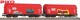 Piko 58257, EAN 4015615582571: H0 DC 2er Set Schiebeplanenwagen Shimmns mit Graffiti Caib NS VI