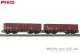 Piko 58272, EAN 4015615582724: H0 DC 2er Set offener Güterwagen 401zk PKP