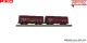 Piko 72246, EAN 4015615722465: H0 DC 2er Set Teleskophaubenwagen mit Graffiti DB AG