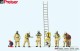 Preiser 10774, EAN 4041032107745: H0 Feuerwehrleute in moderner beiger Einsatzkleidung