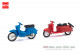 Busch-Automodelle 210008902, EAN 4260458430859: Bausatz Schwalbe rot/blau