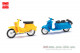 Busch-Automodelle 210008903, EAN 4260458430866: Bausatz Schwalbe blau/gelb