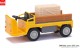 Busch-Automodelle 210010024, EAN 4260458431887: 1:87 E-Karre Balkancar mit Bordwänden und Holzkiste, Gelb