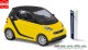Busch-Automodelle 46224, EAN 4001738462241: H0/1:87 Smart Fortwo electric  gelb