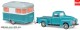 Busch-Automodelle 48243, EAN 4001738482430: H0/1:87 Chevy Pick-Up mit Wohnwagen