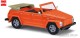 Busch-Automodelle 52705, EAN 4001738527056: H0/1:87 VW 181 Kurierwagen, offen, mit Alufelgen, orange