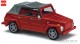 Busch-Automodelle 52706, EAN 4001738527063: H0/1:87 VW 181 Kurierwagen, geschlossen, mit Alufelgen, weinrot