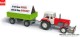 Busch-Automodelle 54202, EAN 4001738542028: 1:87 Traktor Fortschritt ZT 300 mit Anhänger HW 60 Bauernprotest