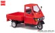 Busch-Automodelle 60001, EAN 4001738600018: 1:43,Piaggio Ape 50 Rot