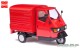 Busch-Automodelle 60052, EAN 4001738600520: Piaggio Kofferaufbau Rot
