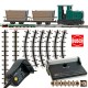 Busch-Zubehör 12001, EAN 4001738120011: H0f Start-Set Lok mit 2 Torfloren - Feldbahn