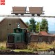 Busch-Zubehör 12201, EAN 4001738122015: H0f Zwei Torfloren - Feldbahn