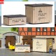Busch-Zubehör 1841, EAN 4001738018417: H0 2 Maschinenkisten aus echtem Holz