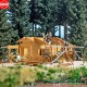 Busch-Zubehör 1855, EAN 4001738018554: Blockhütte im Bau H0