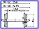 Roco 40198, EAN 9005033401986: H0-Normradsatz, einseitig isoliert, 11 mm,