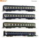Roco 6200080, EAN 9005033070427: H0 DC 4-tlg. Set 4: Arlberg-Express, SNCF