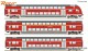 Roco 6210248, EAN 9005033391157: H0 DC digital 3-tlg. Set: Doppelstockwagen DB AG