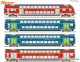 Roco 6210250, EAN 9005033391195: H0 DC digital 4-tlg. Set: Doppelstockwagen DB AG