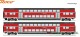 Roco 6220145, EAN 9005033076054: H0 AC 2-tlg. Set: Doppelstockwagen, DB AG