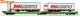 Roco 6600005, EAN 9005033062170: H0 DC Doppeltaschen-Gelenkwagen T3000e, CFL Cargo
