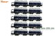Roco 6600053.5, EAN 2000075832276: H0 DC 3x Doppeltragwageneinheit, DB IV