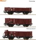 Roco 6600102, EAN 9005033067311: H0 DC 3-tlg. Set: Offene Güterwagen, DRB II