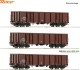 Roco 6600103, EAN 9005033068196: H0 DC 3-tlg. Set: Offene Güterwagen, DR IV