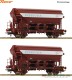 Roco 6600124, EAN 9005033070632: H0 DC 2-tlg. Set: Schwenkdachwagen, DB