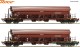 Roco 6600125, EAN 9005033070649: H0 DC 2-tlg. Set: Schwenkdachwagen, DR