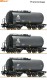 Roco 6600162, EAN 9005033072193: H0 DC 3-tlg. Set: Kesselwagen, VTG/DB