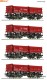 Roco 6600202, EAN 9005033075439: H0 DC 4-tlg. Set: Muldenkippwagen, DB AG