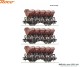 Roco 6600209, EAN 9005033077327: H0 DC 3er Set Muldenkippwagen DB
