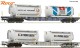 Roco 6600231, EAN 9005033388683: H0 DC 2-tlg. Set: Containertragwagen SBB Cargo/VTG
