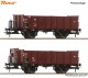 Roco 6600267, EAN 9005033386948: H0 DC 2-tlg. Set: Offene Güterwagen DB