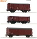 Roco 6600273, EAN 9005033387068: H0 DC 3-tlg. Set: Güterwagen PKP