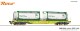 Roco 6600279, EAN 9005033388270: H0 DC Containertragwagen GATX