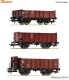 Roco 6600303, EAN 9005033388874: H0 DC 3-tlg. Set: Offene Güterwagen DB